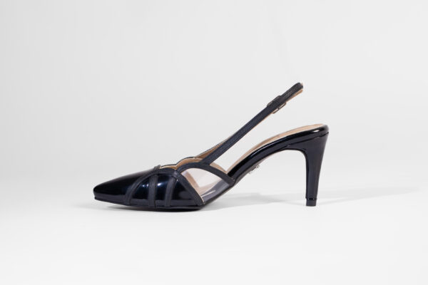 Dome Slingback Pumps Black - Image 2