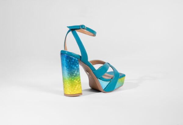 Sky High Platform Sandals Sky Blue - Image 3