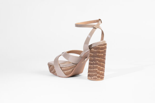 Sky High Platform Sandals Taupe - Image 2