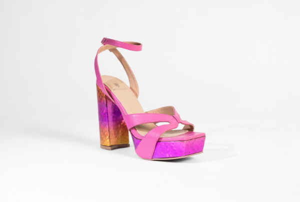 Sky High Platform Sandals Pink Mimosa - Image 2