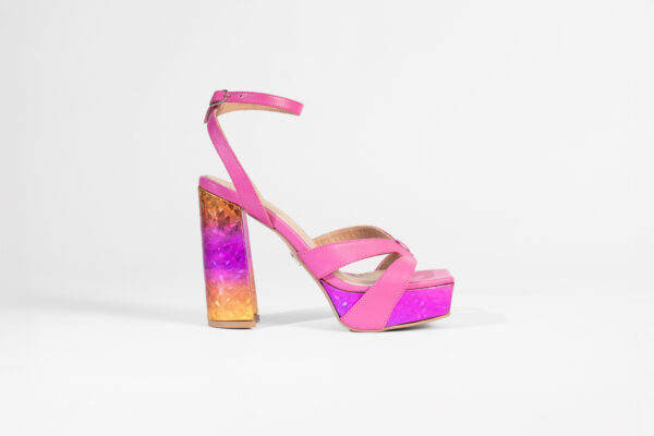 Sky High Platform Sandals Pink Mimosa