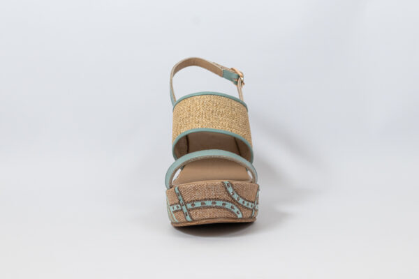 Sahar Wedge Sandals White - Image 5