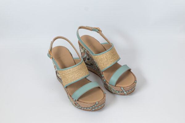 Sahar Wedge Sandals White - Image 15