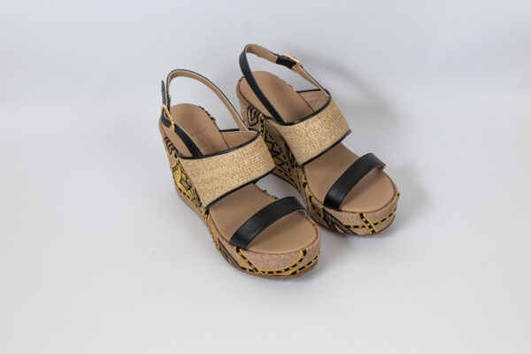 Sahar Wedge Sandals Black - Image 17