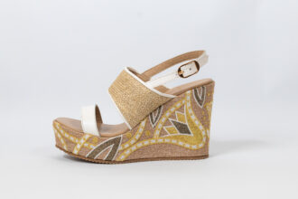 Sahar Wedge Sandals White